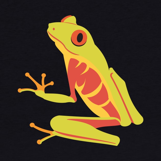 Tropical Tree Frog by evisionarts